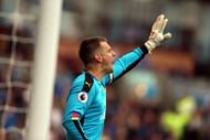 BURNLEY, ENGLAND - AUGUST 13:  Tom Heaton of Burnley during the Premier League match between Burnley and Swansea City at Turf Moor on August 13, 2016 in Burnley, England.  (Photo by Nigel Roddis/Getty Images)